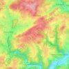 Mapa topográfico Hufe, altitud, relieve
