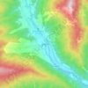 Mapa topográfico བྱ་ཀར་, altitud, relieve