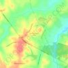 Mapa topográfico Lake Cumberland West, altitud, relieve