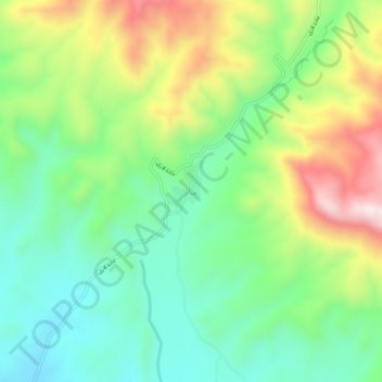 Mapa topográfico Sar, altitud, relieve