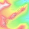 Mapa topográfico Bakarste Skagsnebb, altitud, relieve