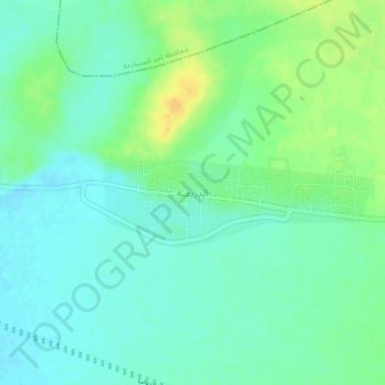 Mapa topográfico Ad Diriyah, altitud, relieve