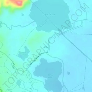 Mapa topográfico Suoh, altitud, relieve