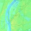 Mapa topográfico Kampung Pintu Geng, altitud, relieve