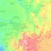 Mapa topográfico Région de Kédougou, altitud, relieve