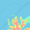 Mapa topográfico Ytre Norskøya, altitud, relieve