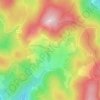 Mapa topográfico Le Goutterin, altitud, relieve