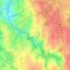 Mapa topográfico Le Tertre-ès-Salines, altitud, relieve