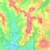 Mapa topográfico Le Foussat, altitud, relieve