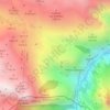 Mapa topográfico Majada de Ostón, altitud, relieve
