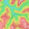 Mapa topográfico Whipbird Gully, altitud, relieve