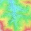 Mapa topográfico Cascade du Pan, altitud, relieve