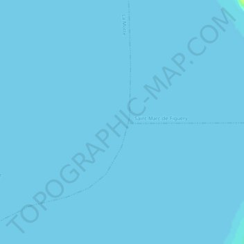 Mapa topográfico Lac La Motte, altitud, relieve
