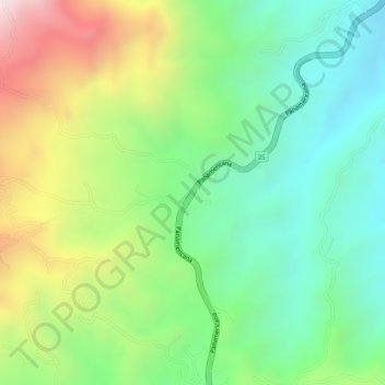 Mapa topográfico LA AGUSTINA, altitud, relieve