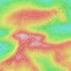 Mapa topográfico Djebel Ich Ali, altitud, relieve