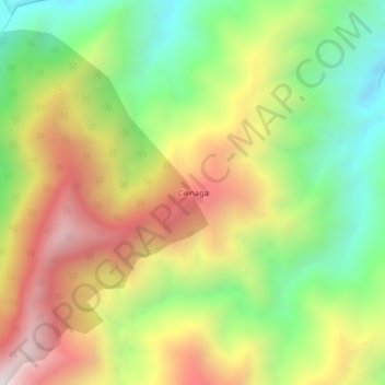 Mapa topográfico Ciénaga, altitud, relieve