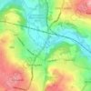Mapa topográfico Apperley Bridge, altitud, relieve