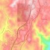Mapa topográfico Heather Glen, altitud, relieve