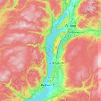 Mapa topográfico Grant Island, altitud, relieve