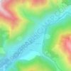 Mapa topográfico Le Roux, altitud, relieve