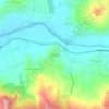 Mapa topográfico Zaouia, altitud, relieve