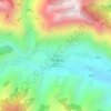 Mapa topográfico Kolti, altitud, relieve