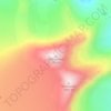Mapa topográfico Oksskolten, altitud, relieve