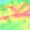 Mapa topográfico Kroaz an Teureg, altitud, relieve