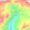 Mapa topográfico Thorung Phedi, altitud, relieve