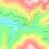 Mapa topográfico Lliclla Tambo, altitud, relieve