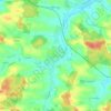 Mapa topográfico Bonbruck, altitud, relieve