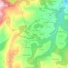 Mapa topográfico Albite, altitud, relieve