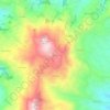 Mapa topográfico Karlık, altitud, relieve