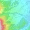 Mapa topográfico San Chiaffredo, altitud, relieve