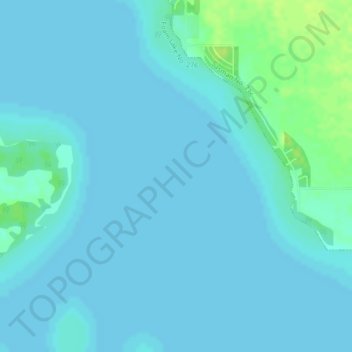 Mapa topográfico Fishing Lake, altitud, relieve