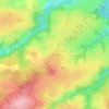 Mapa topográfico Les Bournets, altitud, relieve
