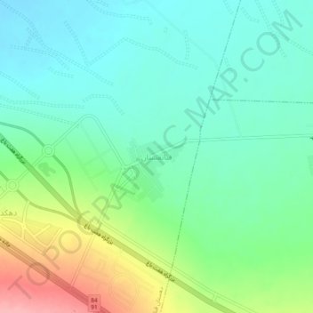 Mapa topográfico Qanateghestan, altitud, relieve