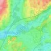 Mapa topográfico Herfatz, altitud, relieve