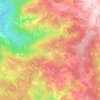 Mapa topográfico Bujões, altitud, relieve