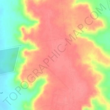 Mapa topográfico Al Harra', altitud, relieve