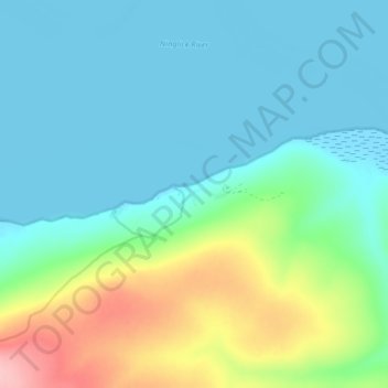 Mapa topográfico Mertarvik, altitud, relieve