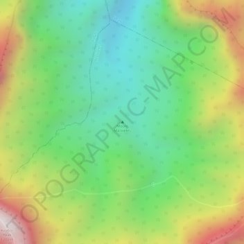 Mapa topográfico Mount Mariveles, altitud, relieve