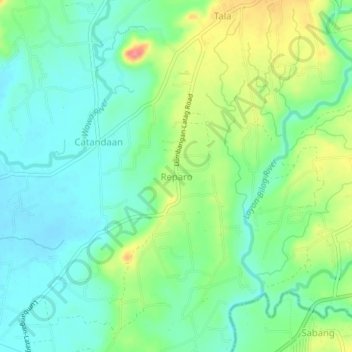 Mapa topográfico Reparo, altitud, relieve