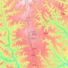 Mapa topográfico Xifeng, altitud, relieve