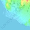 Mapa topográfico Οικισμός "Φοίνικες", altitud, relieve