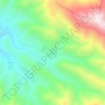 Mapa topográfico Ta', altitud, relieve