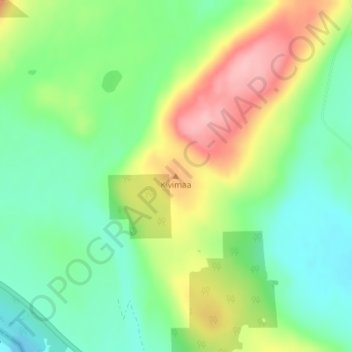 Mapa topográfico Kivimaa, altitud, relieve