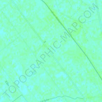 Mapa topográfico Holland Fen, altitud, relieve