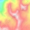 Mapa topográfico Wasatch Mountain, altitud, relieve