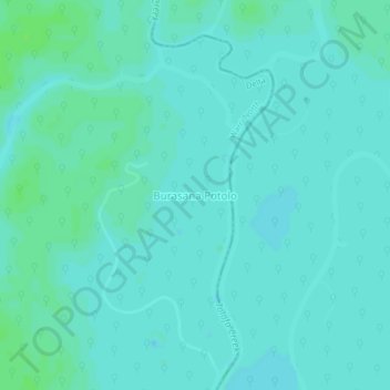 Mapa topográfico Burasana Potolo, altitud, relieve